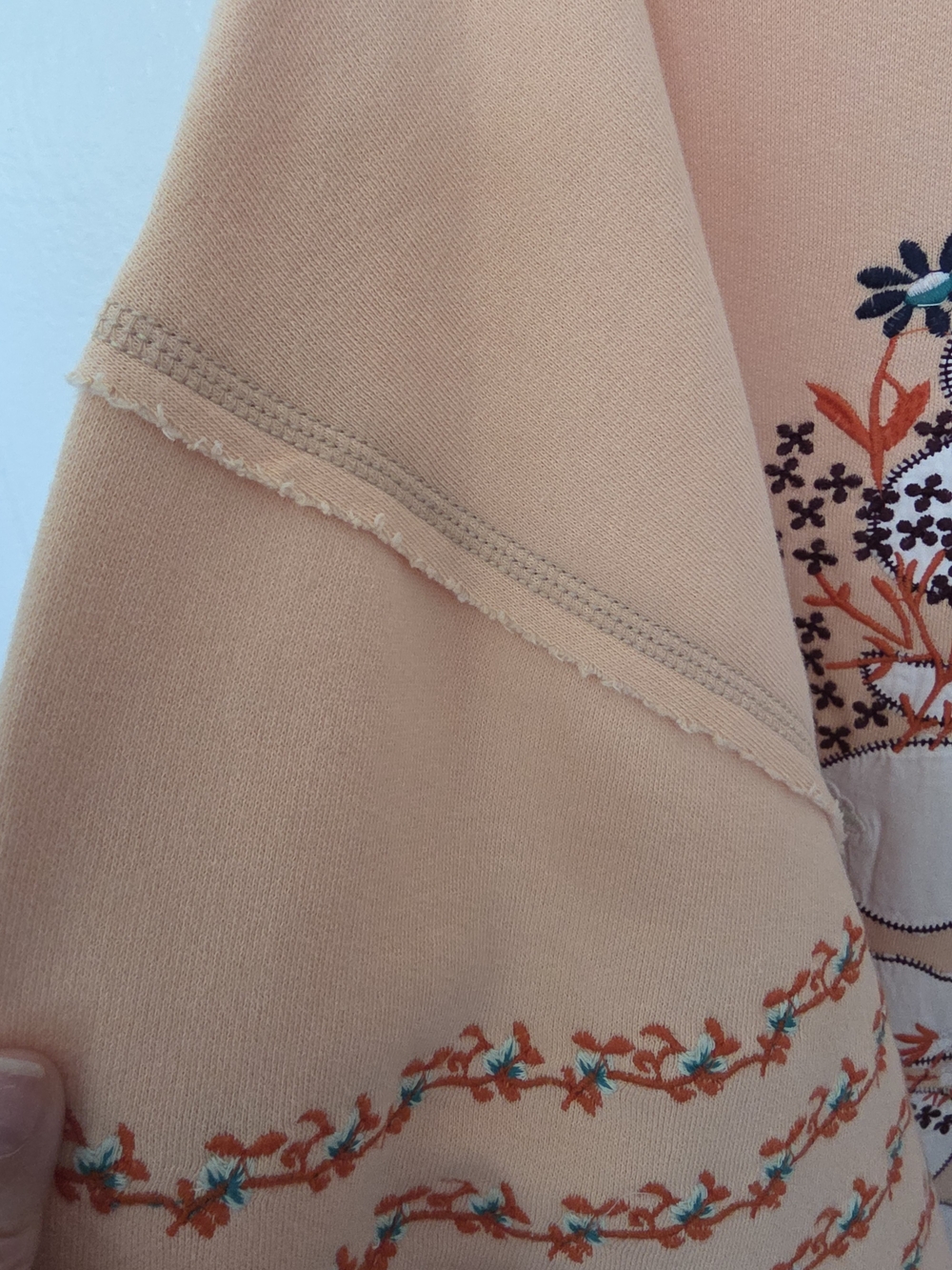 Free People At My Best Embroidered Hoodie NWT Size M - Picture 7 of 11